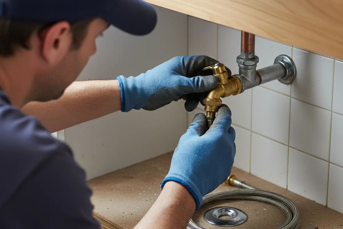 Shutoff valve and fitting work during Faucet and Fixture Repair in Indian Orchard